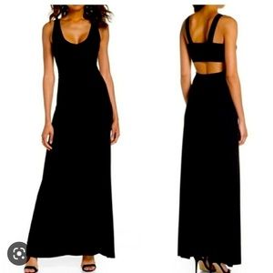 FRAICHE BY J OPEN BACK MAXI DRESS size large, NWT